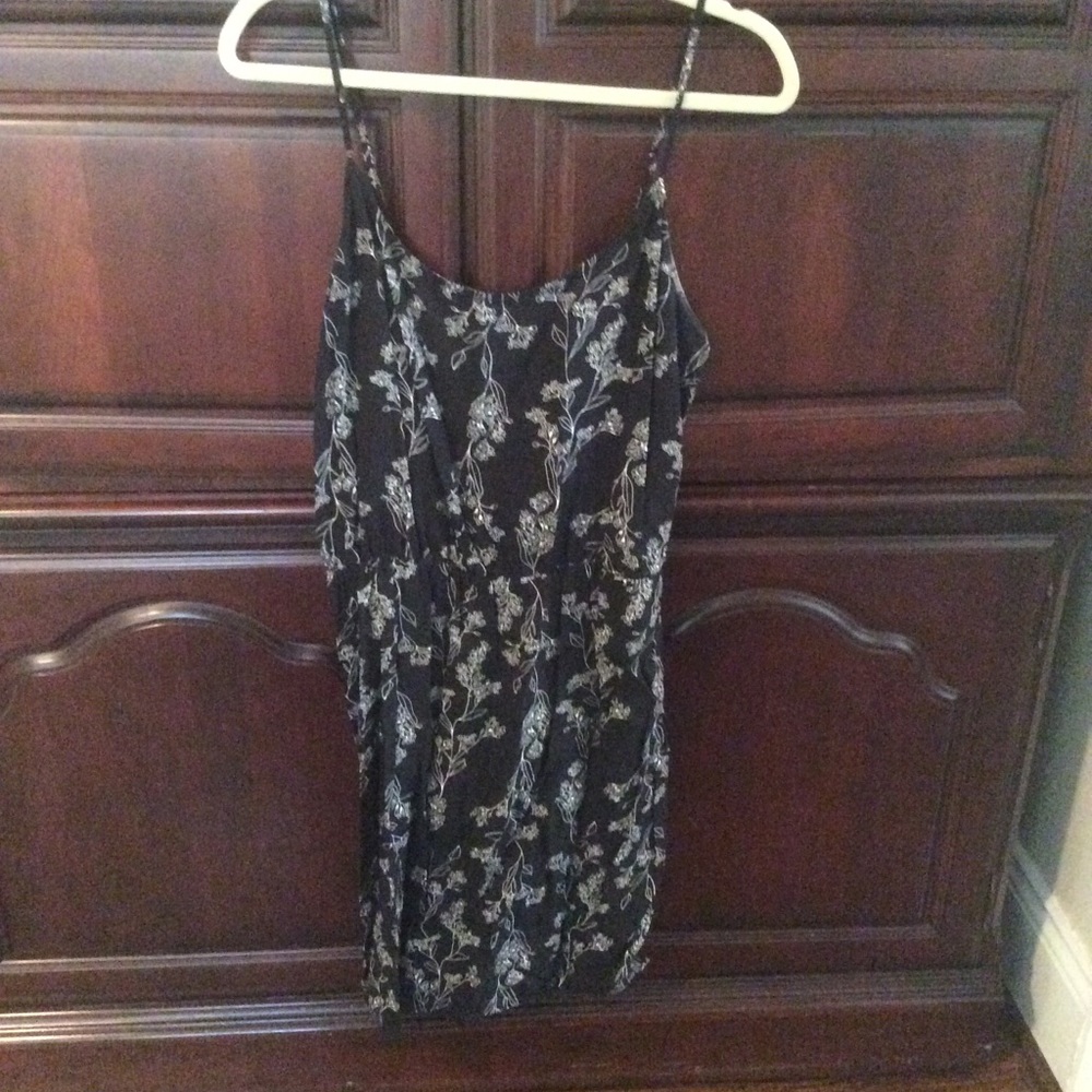 Black and White Floral Dress